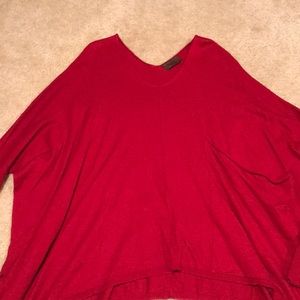 Long sleeve red sweater
